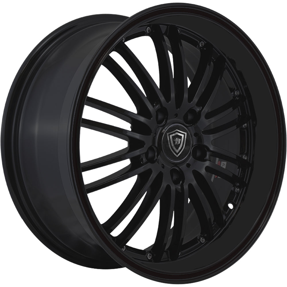 White Diamond W820 Matte Black Wheel