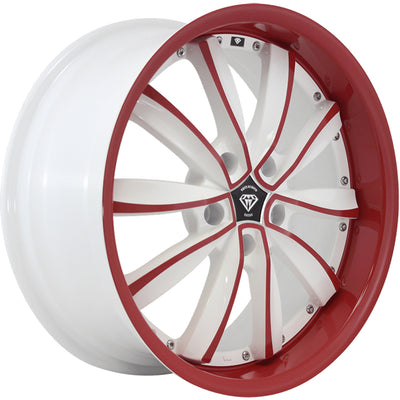 White Diamond W981 White Red Wheel