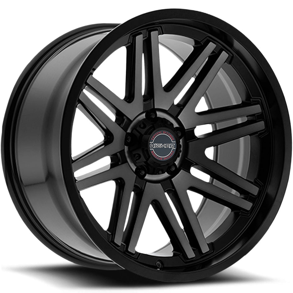 Wicked Offroad W901 Black Machined Wheel