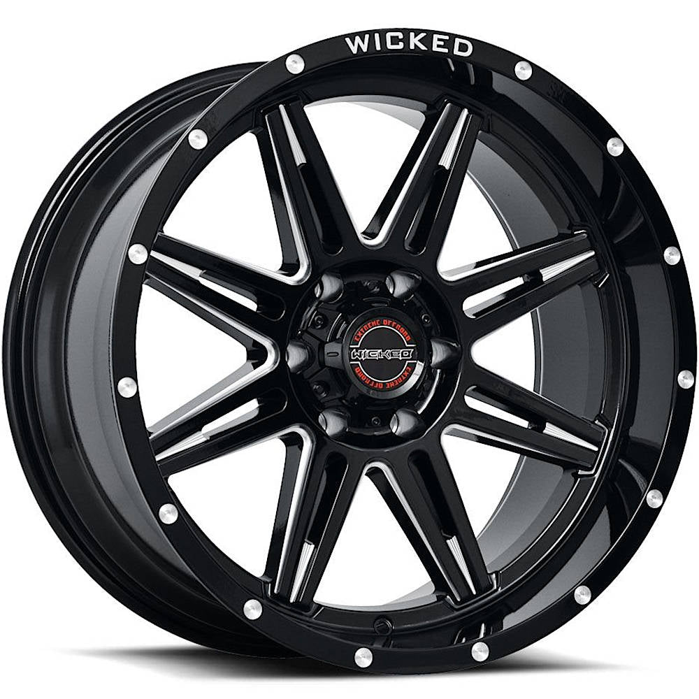 Wicked Offroad W905 Black Milled Wheel