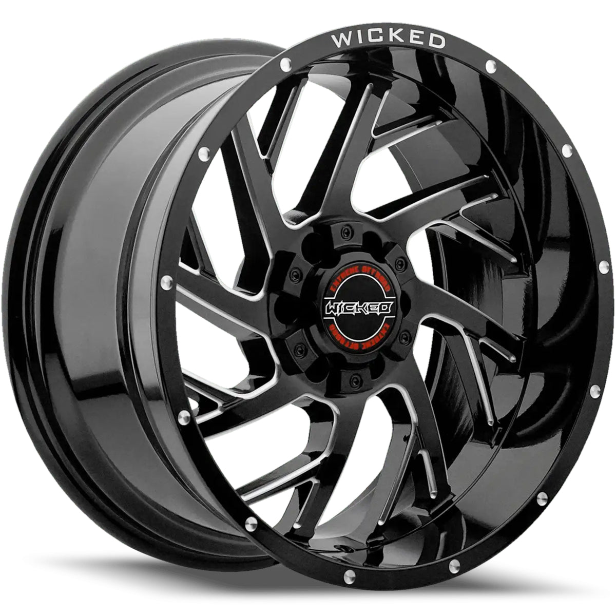 Wicked Offroad W930 Black Milled Wheel