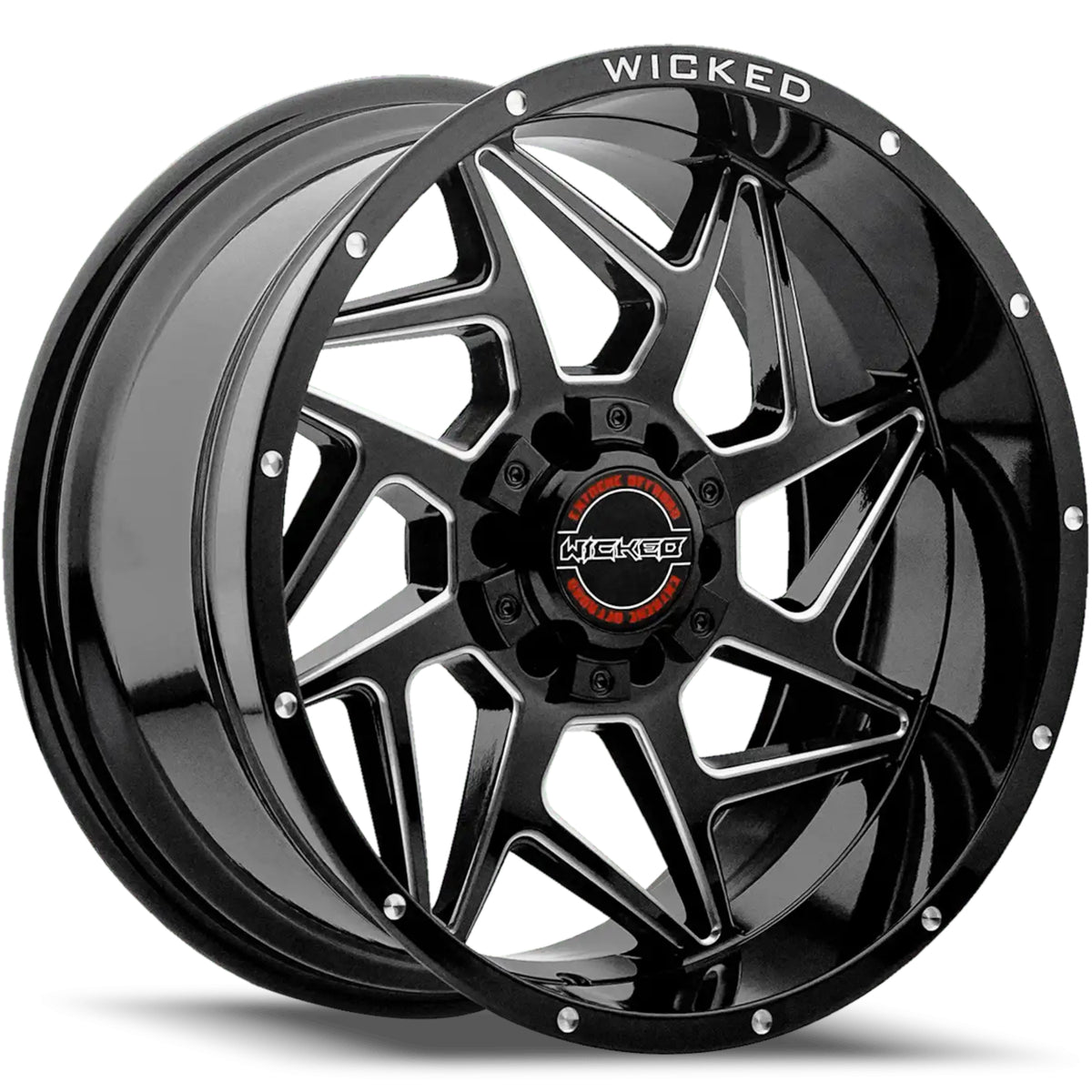 Wicked Offroad W932 Black Milled Wheel