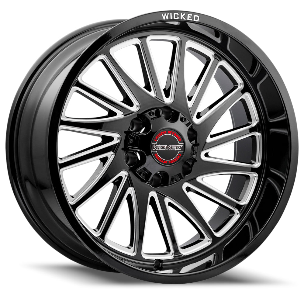 Wicked Offroad W936 Black Milled Wheel