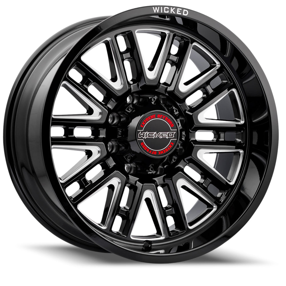 Wicked Offroad W937 Black Milled Wheel