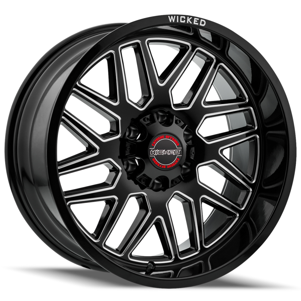 Wicked Offroad W939 Black Milled Wheel