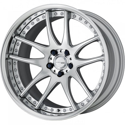 Work Emotion CR 3P Silver Polished Wheel