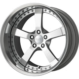 Work Equip E05 Silver Polished Wheel