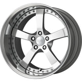 Work Equip E05 Silver Polished Wheel
