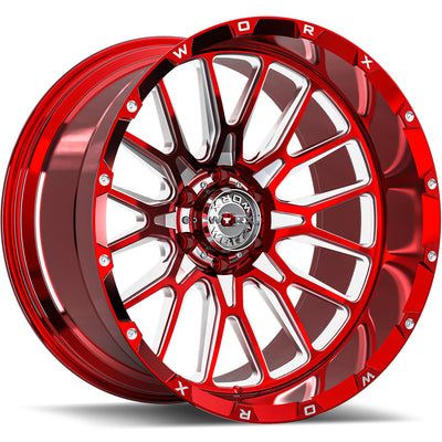 Worx Forged WF818 Polished Red Wheel
