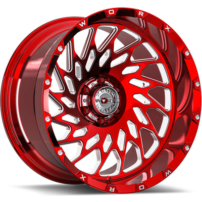 Worx Forged WF820 Polished Red Wheel