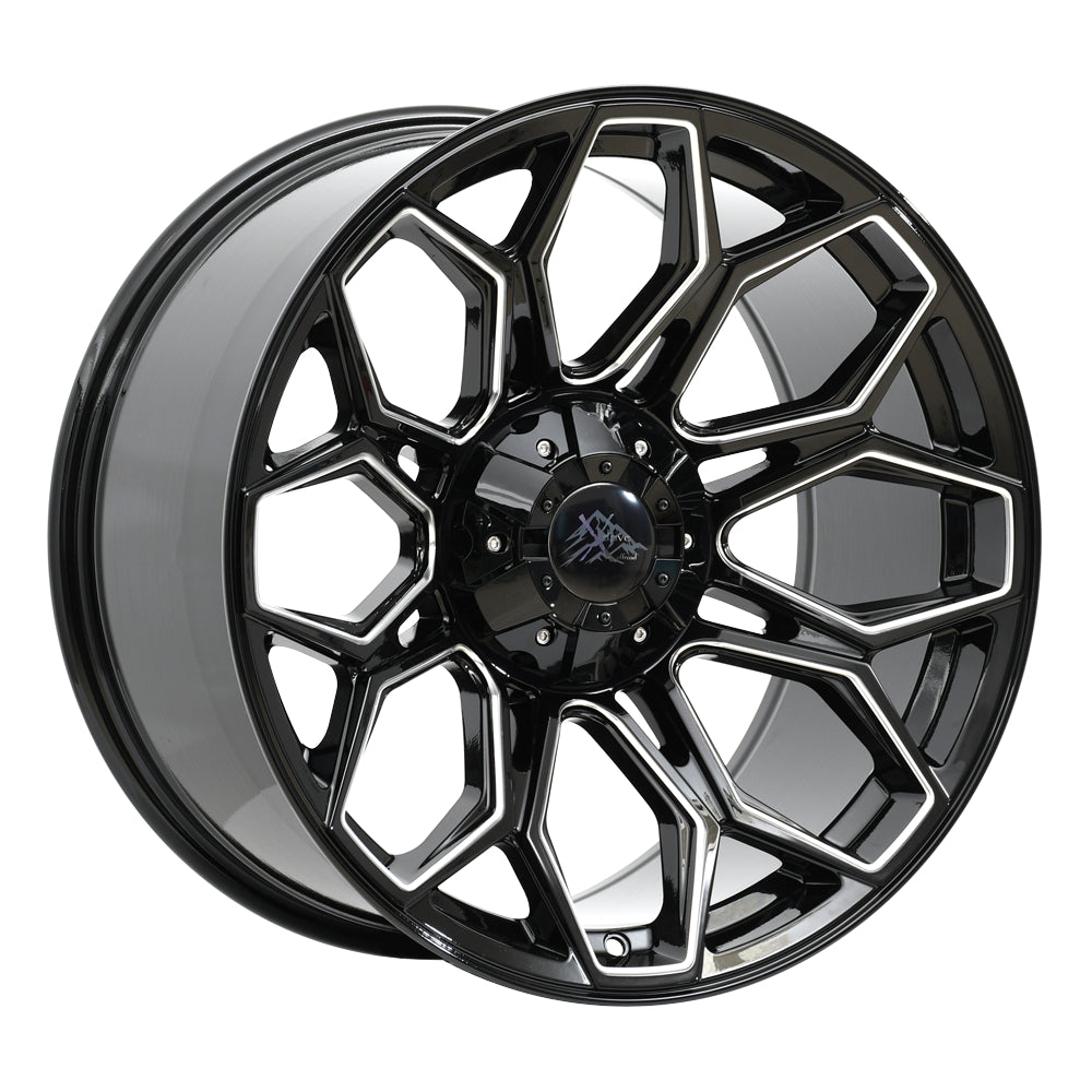 X Drive Beast Black Milled Wheel