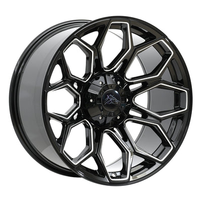 X Drive Beast Black Milled Wheel