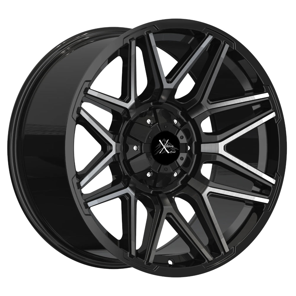 X Drive Crank Black Machined Wheel
