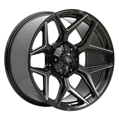 X Drive Defiant Black Milled Wheel