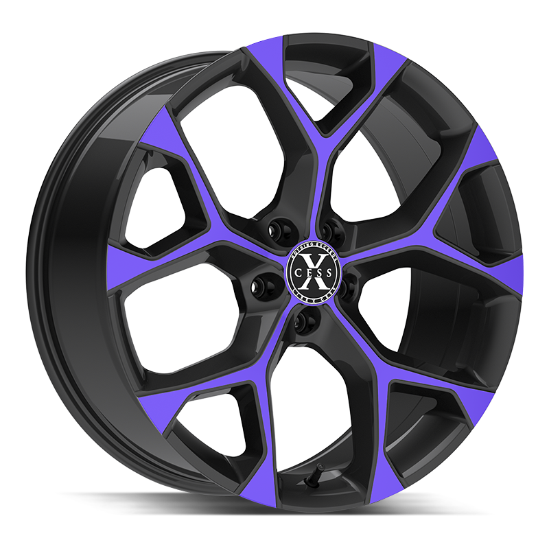 XCess 5 Flake X05 Black/Purple wheel