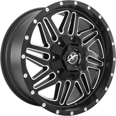 XF Offroad XF-201 Black Milled Wheel