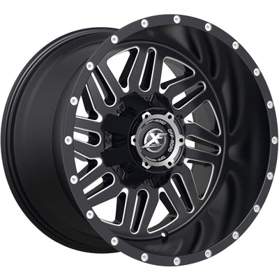 XF Offroad XF-201 Black Milled Wheel