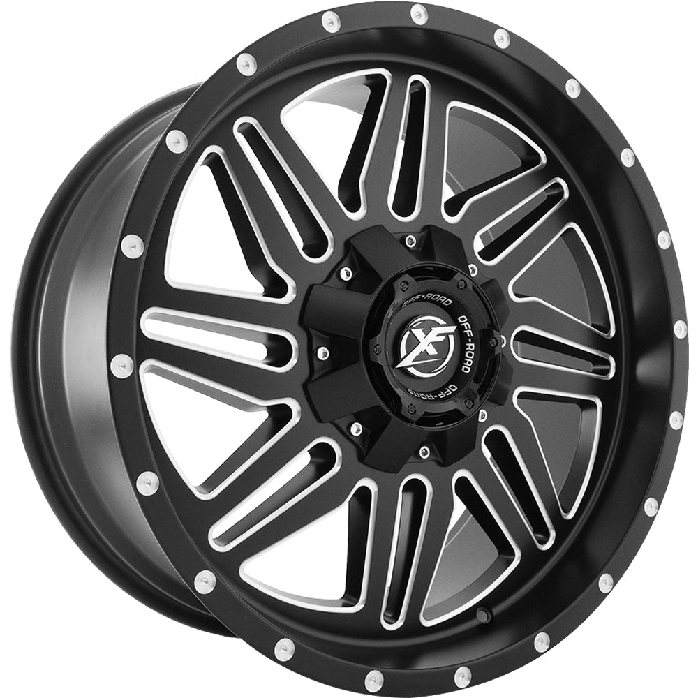 XF Offroad XF-201 Black Milled Wheel