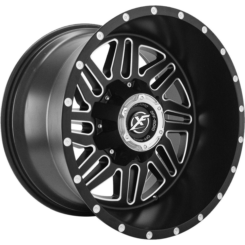 XF Offroad XF-201 Black Milled Wheel