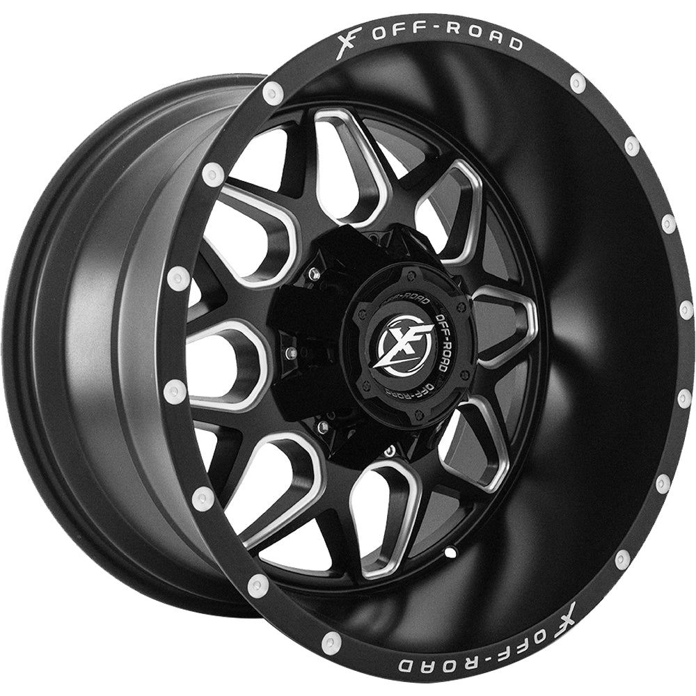 XF Offroad XF-202 Black Milled Wheel