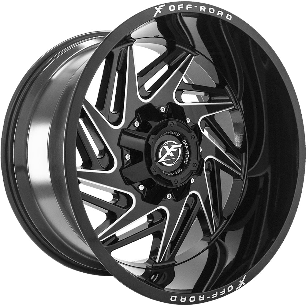 XF Offroad XF-203 Black Milled Wheel