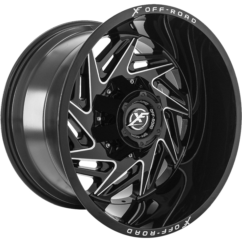 XF Offroad XF-203 Black Milled Wheel