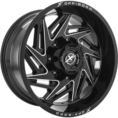 XF Offroad XF-203 Black Milled Wheel