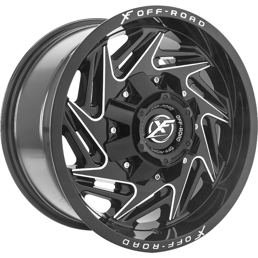 XF Offroad XF-203 Black Milled Wheel