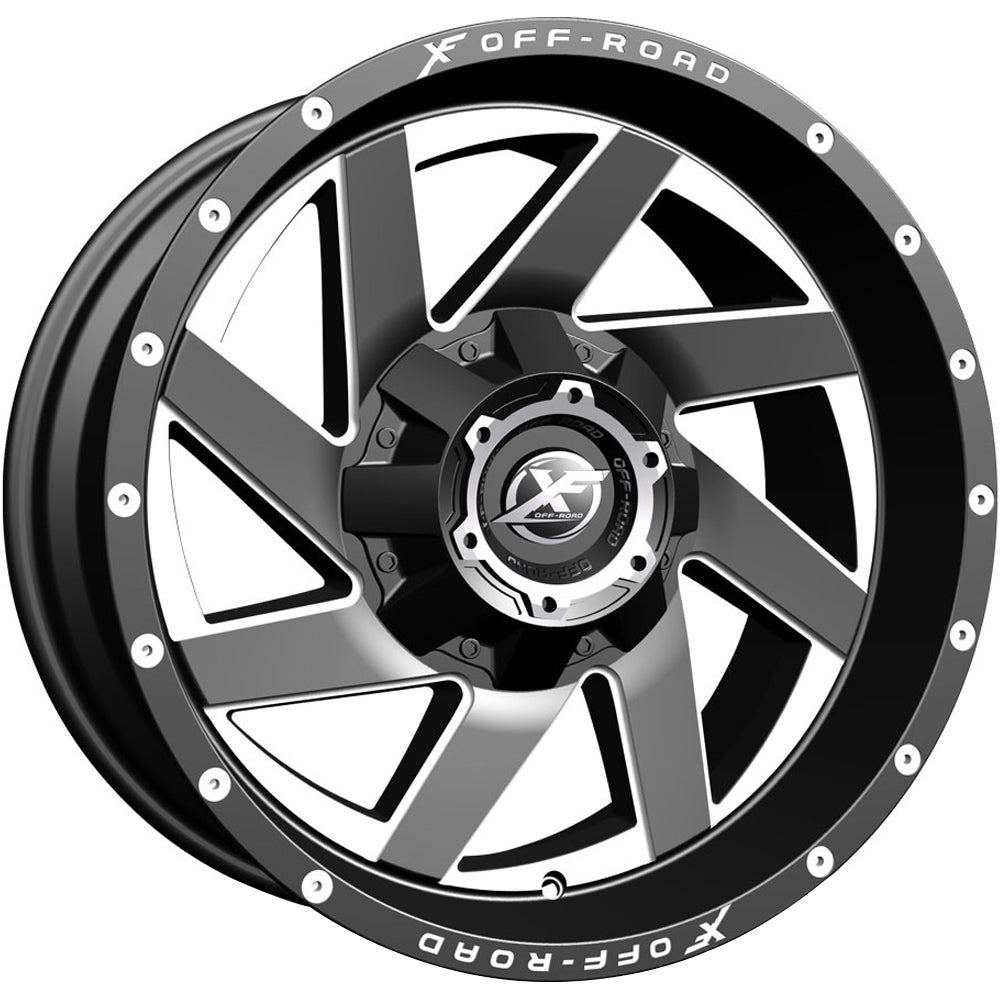 XF Offroad XF-205 Black Milled Wheel
