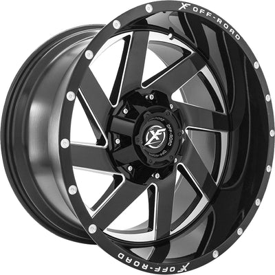 XF Offroad XF-205 Black Milled Wheel