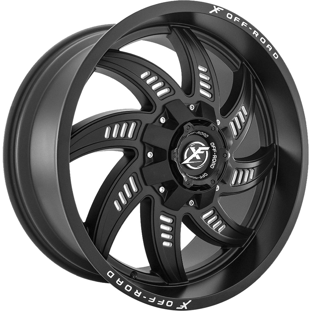 XF Offroad XF-206 Black Milled Wheel