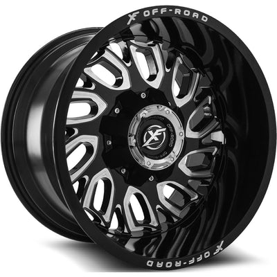 XF Offroad XF-207 Black Milled Wheel