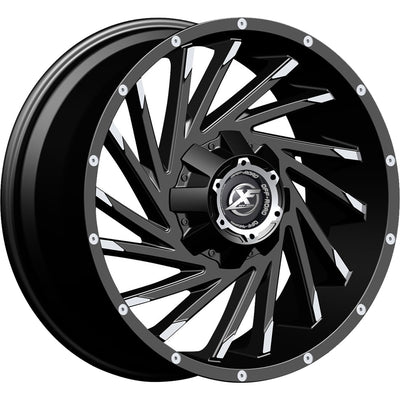XF Offroad XF-209 Black Machined Wheel