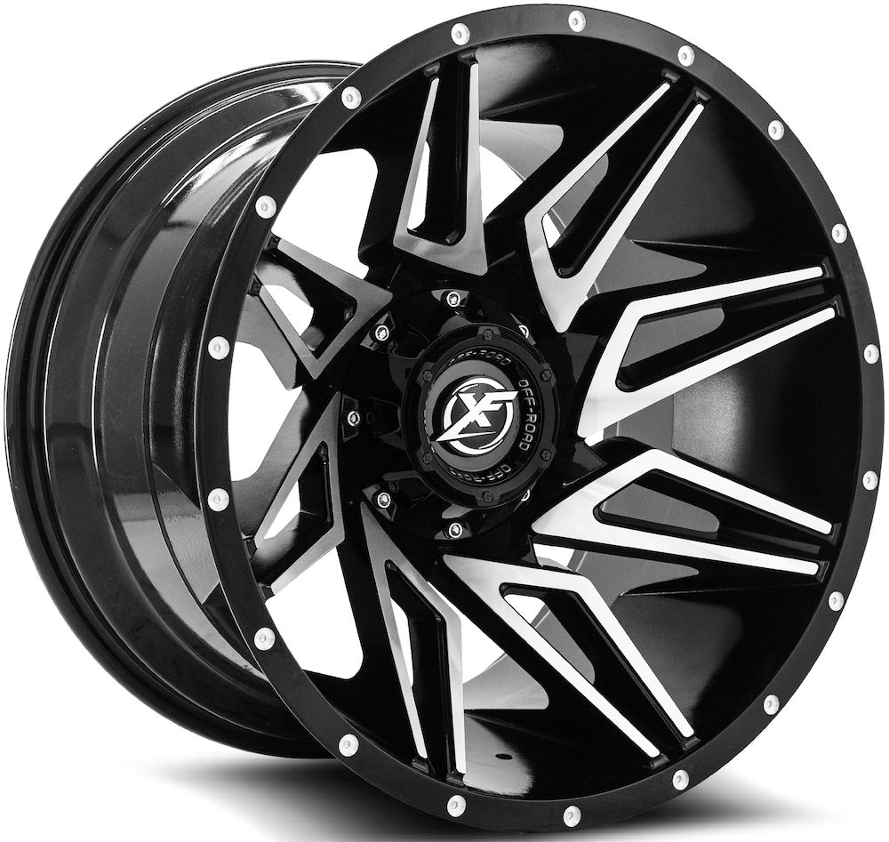 XF Offroad XF-218 Black Machined Wheel