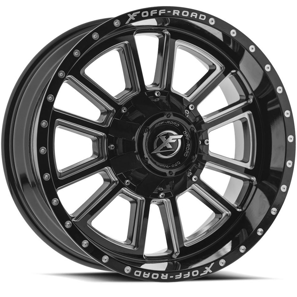 XF Offroad XF-225 Black Milled Wheel