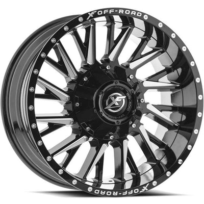 XF Offroad XF-226 Black Milled Wheel
