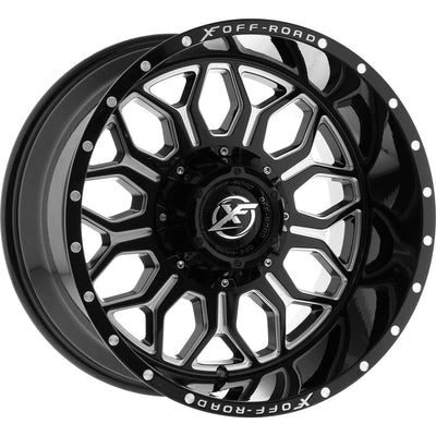 XF Offroad XF-227 Black Milled Wheel
