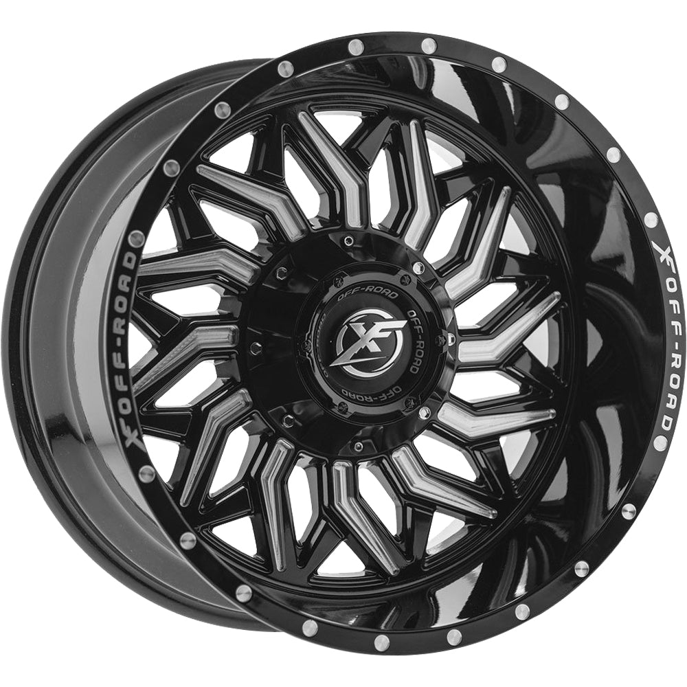 XF Offroad XF-228 Black Milled Wheel