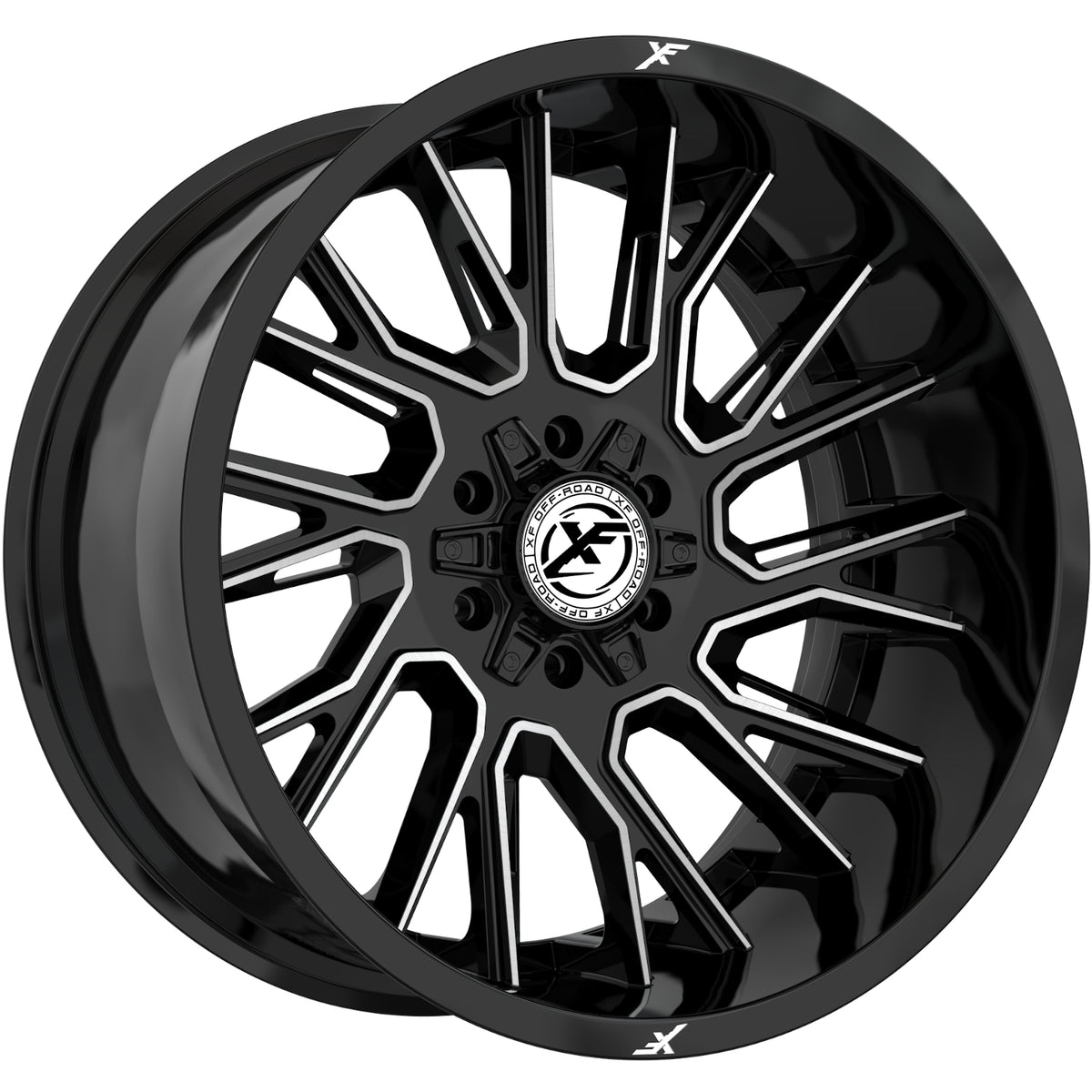 XF Offroad XF-230 Black Machined Wheel