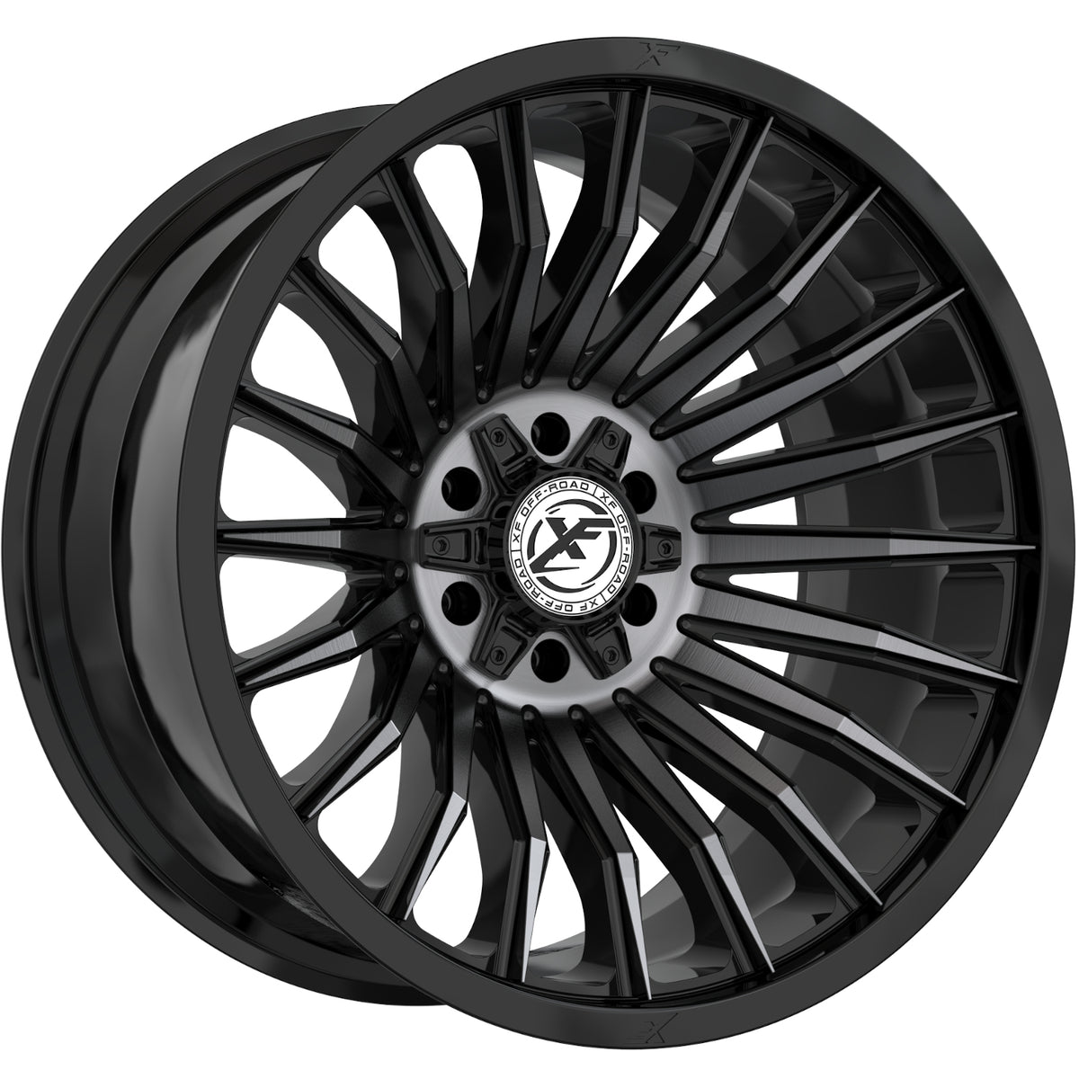 XF Offroad XF-231 Black Machined Wheel