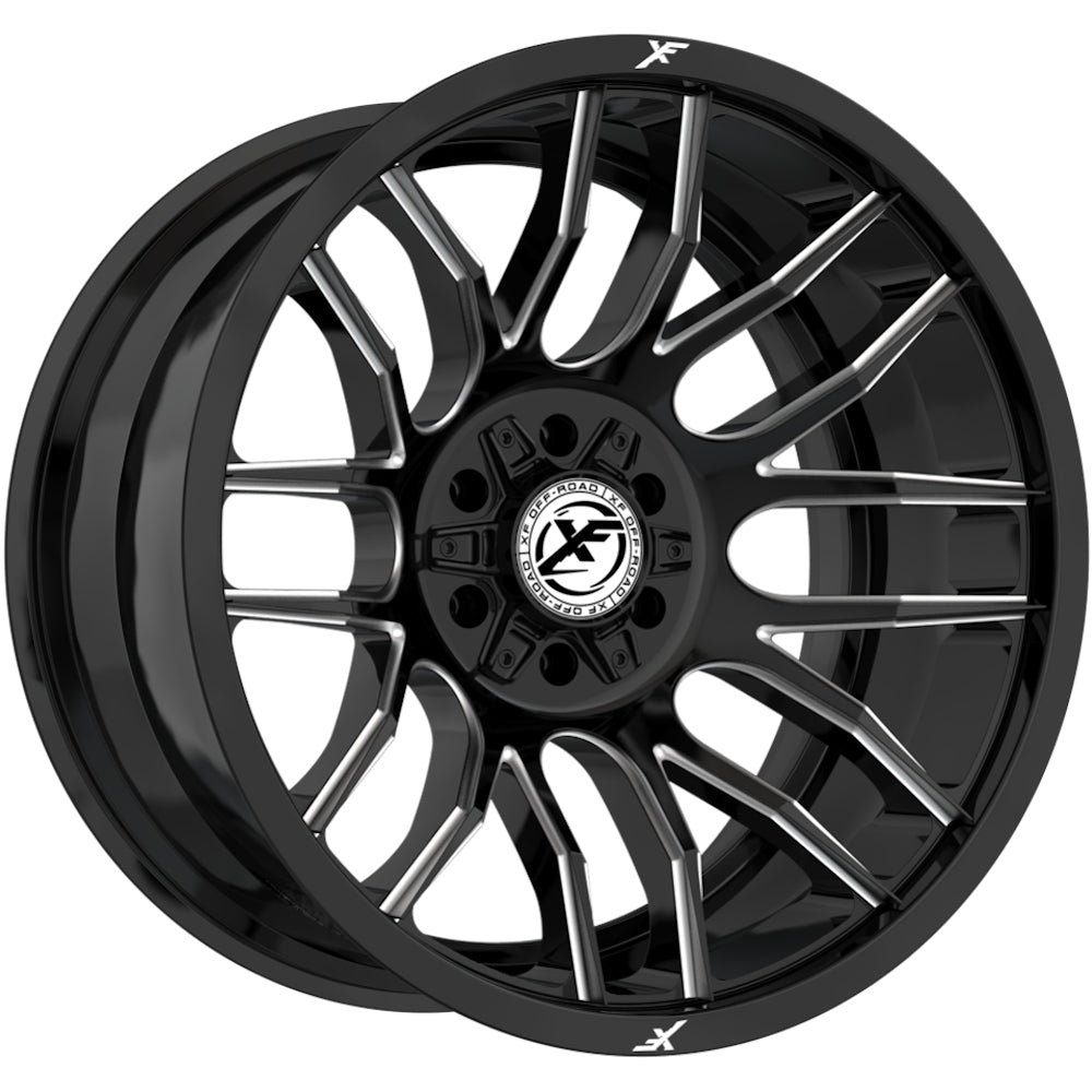 XF Offroad XF-232 Black Milled Wheel