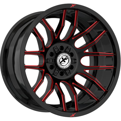 XF Offroad XF-232 Black Red Milled Wheel