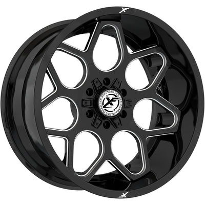 XF Offroad XF-233 Black Milled Wheel