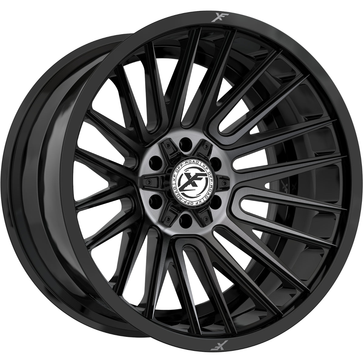 XF Offroad XF-234 Black Machined Wheel