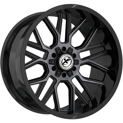 XF Offroad XF-235 Black Machined Wheel