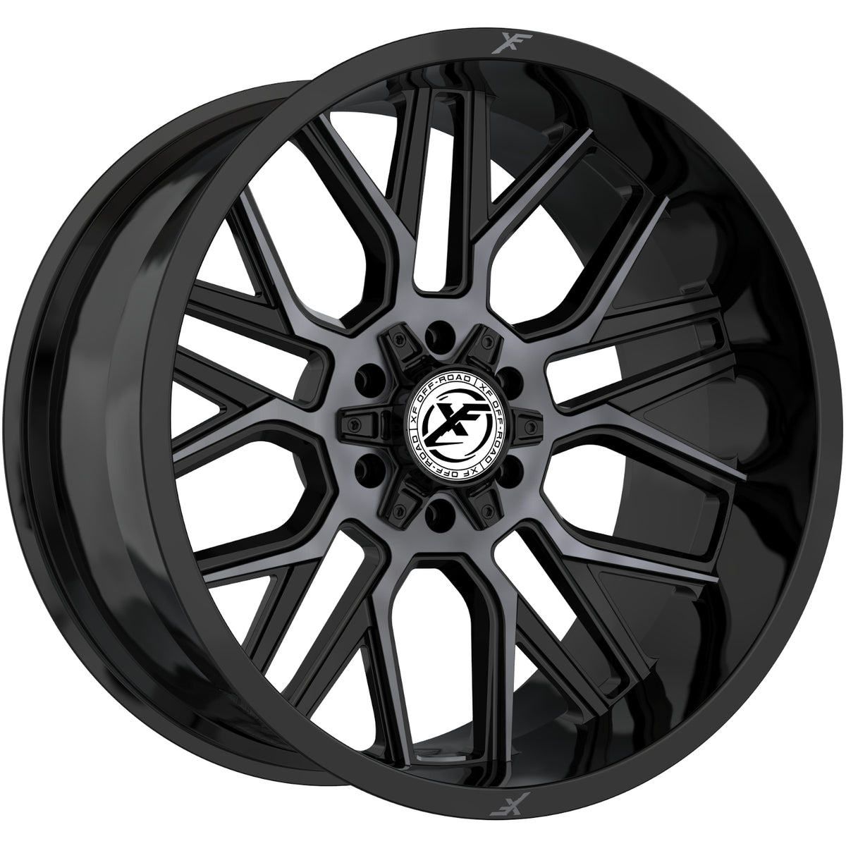 XF Offroad XF-235 Black Machined Wheel