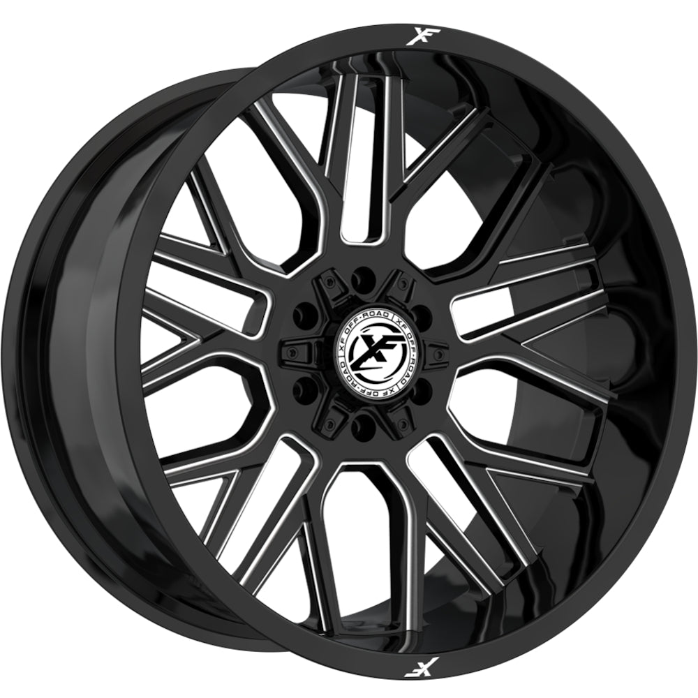 XF Offroad XF-235 Black Milled Wheel