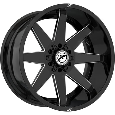 XF Offroad XF-236 Black Milled Wheel