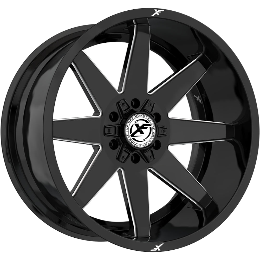 XF Offroad XF-236 Black Milled Wheel