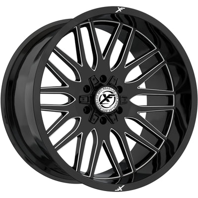 XF Offroad XF-240 Black Milled Wheel